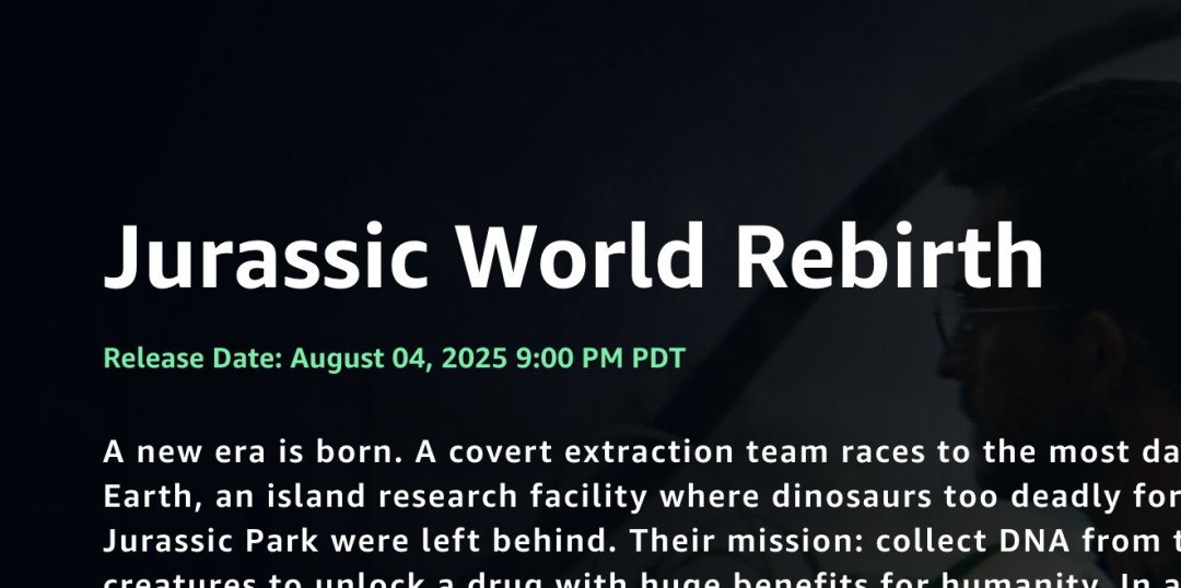 《侏罗纪世界：重生》今日上线流媒体 票房超7.6亿美元