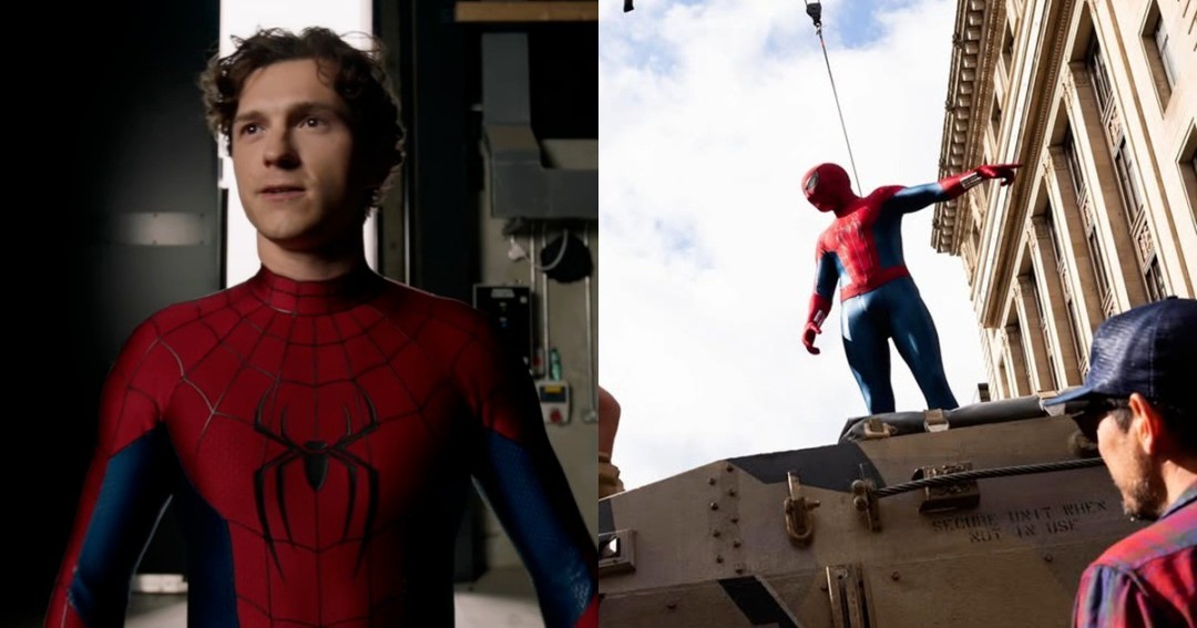 《蜘蛛侠4》新片场照 荷兰弟穿新战衣帅气亮相