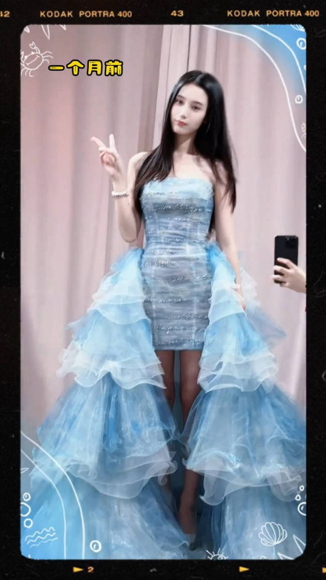 徐艺洋分享试穿婚纱花絮 十二套婚纱尽显优雅高贵