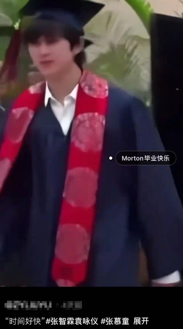 张智霖袁咏仪儿子高中毕业，魔童走路驼背，除了个高真没长过父母封面图