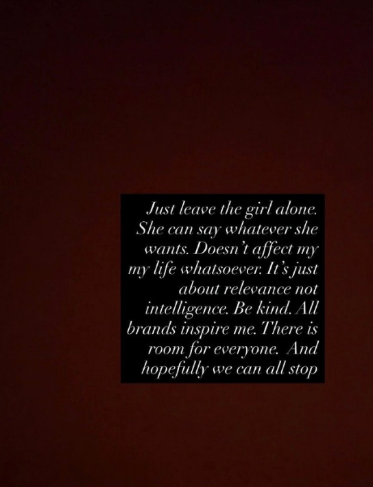 赛琳娜回应海莉不想与她比较：她想说什么就说什么